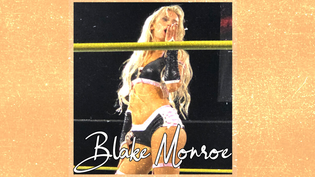 Blake Monroe posing on a classic poster